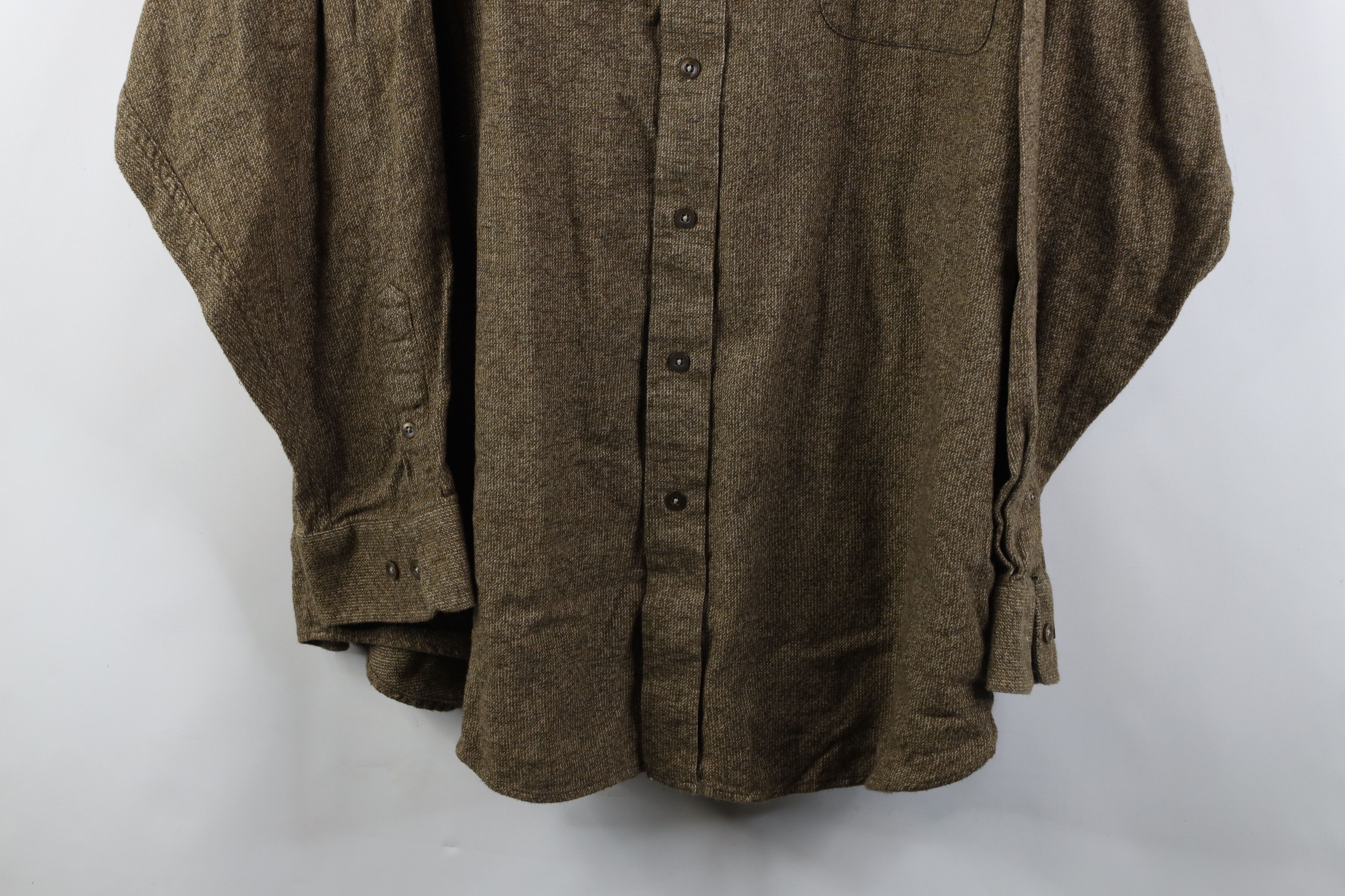 Vintage Vintage 90s Streetwear Tweed Collared Button Down Shirt Size US XXL / EU 58 / 5 - 3 Thumbnail