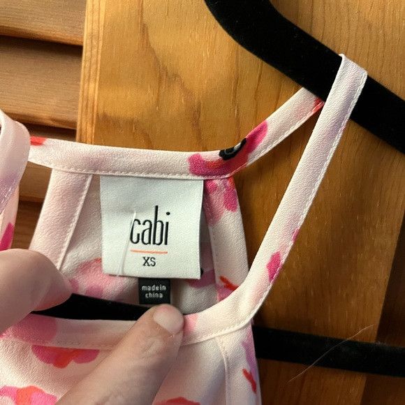 Other cabi Floating Poppies Tie Back Halter Tank Pink Floral sz xs Size XS / US 0-2 / IT 36-38 - 4 Thumbnail