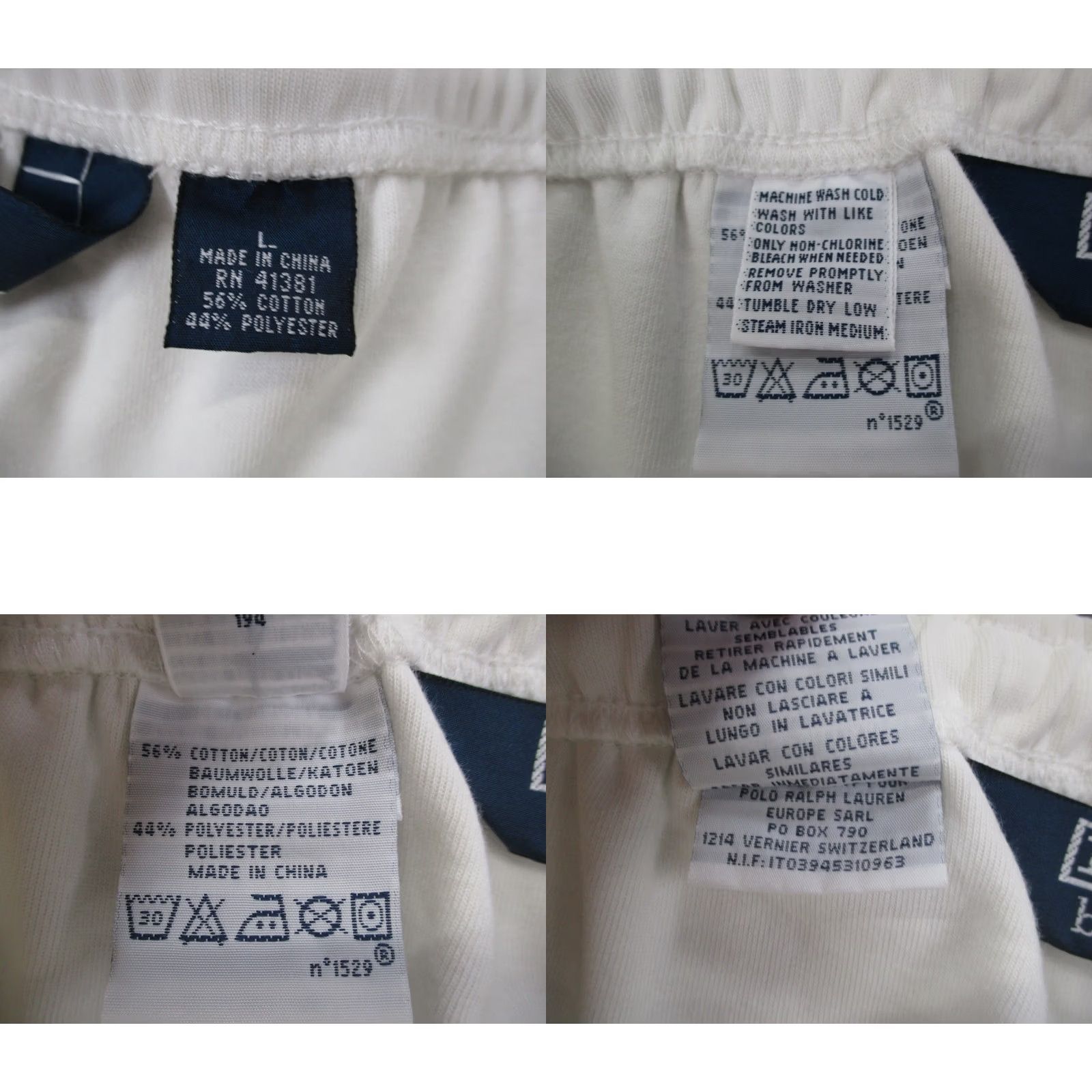 Polo Ralph Lauren Polo Ralph Lauren Sweatpants Womens L White Joggers Stretch Track Polo Ralph Lauren Size 36" / US 14 / IT 50 - 8 Thumbnail