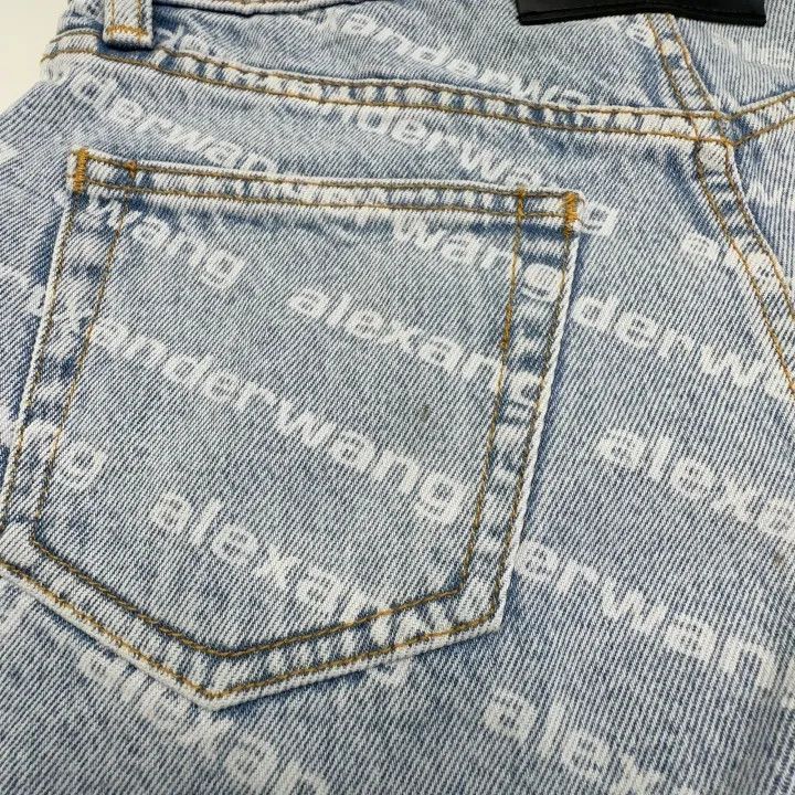 Alexander Wang Alexander Wang Logo Denim Shorts for Women - Size 25" / US 0 / IT 36 - 9 Thumbnail