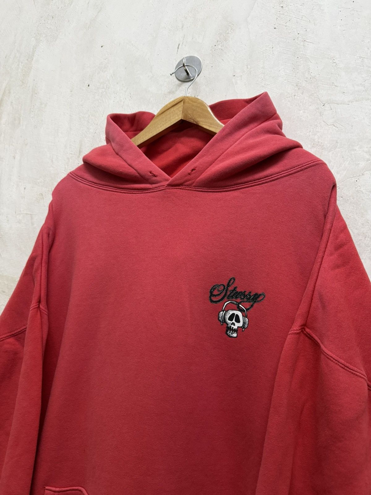 Stussy Early 2000s Stussy Skull Headphones Baggy Hoodie Size US XXL / EU 58 / 5 - 6 Thumbnail