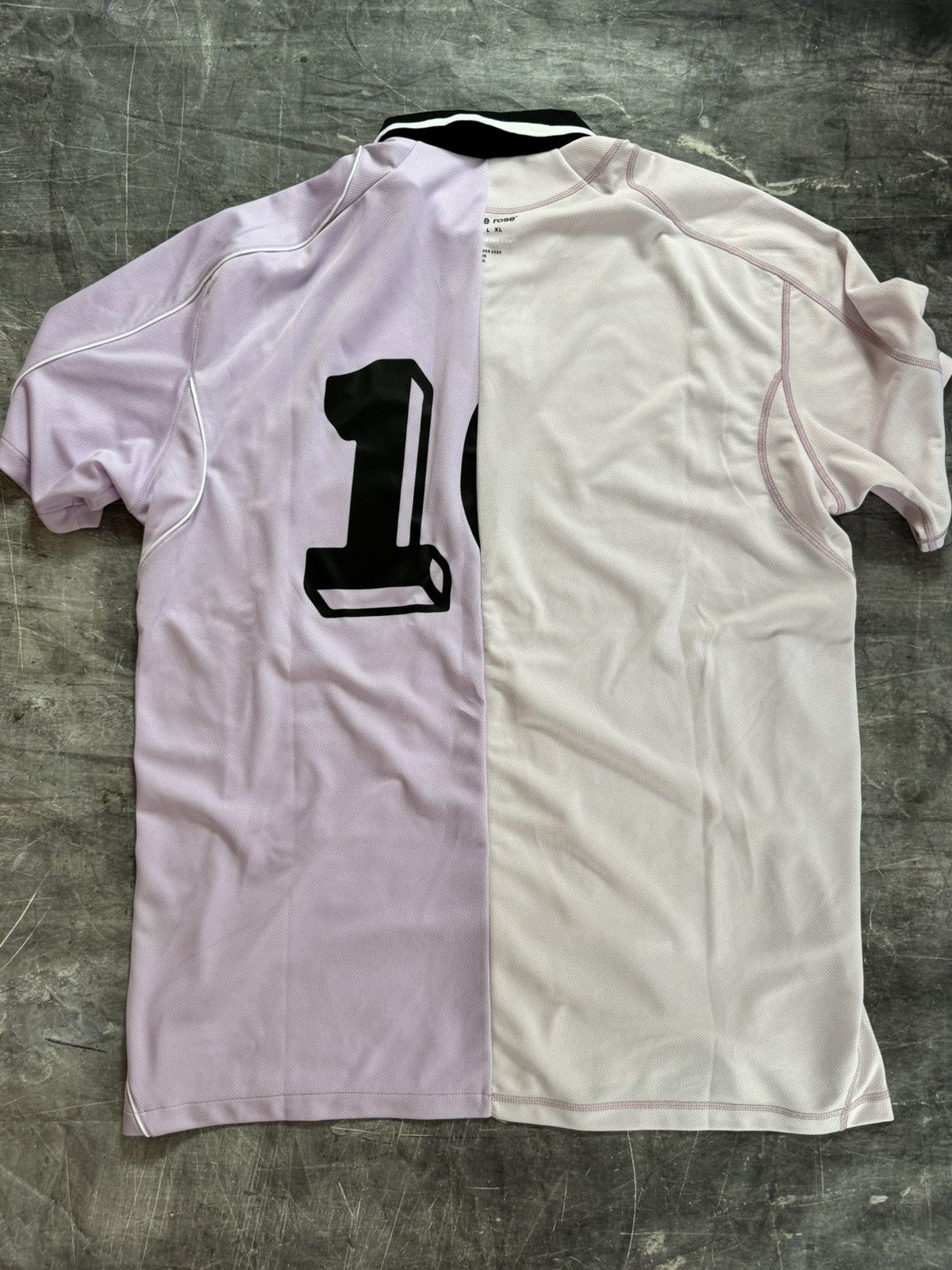 Martine Rose Martine Rose Half and Half Football Top in Pink Size US S / EU 44-46 / 1 - 2 Thumbnail