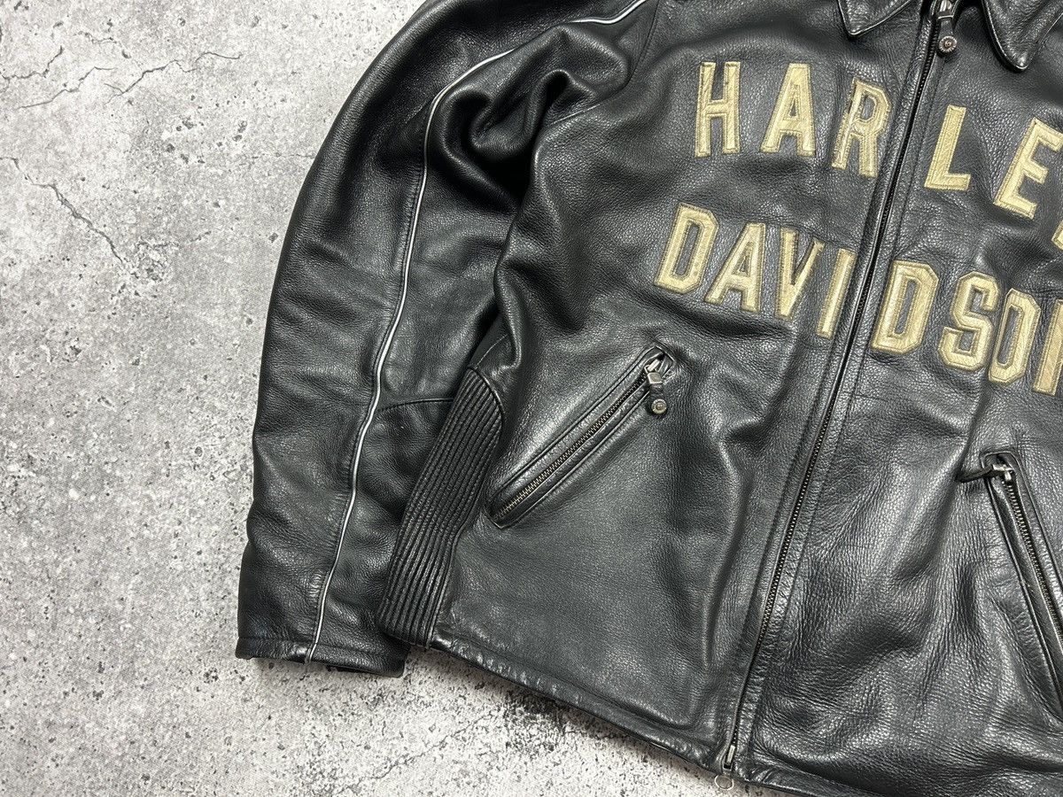 Harley Davidson × Vintage Harley Davidson Leather Jacket 100th anniversary Size US M / EU 48-50 / 2 - 10 Thumbnail