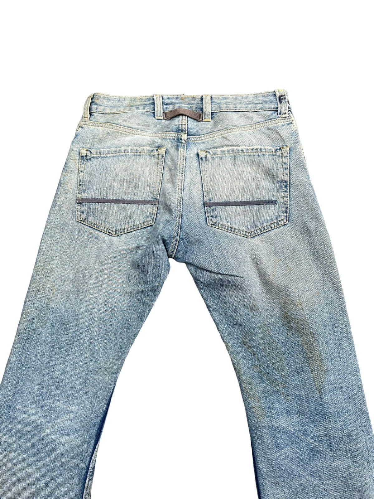 FCUK FCUK Faded & Distresed Denim Size US 33 - 12 Thumbnail