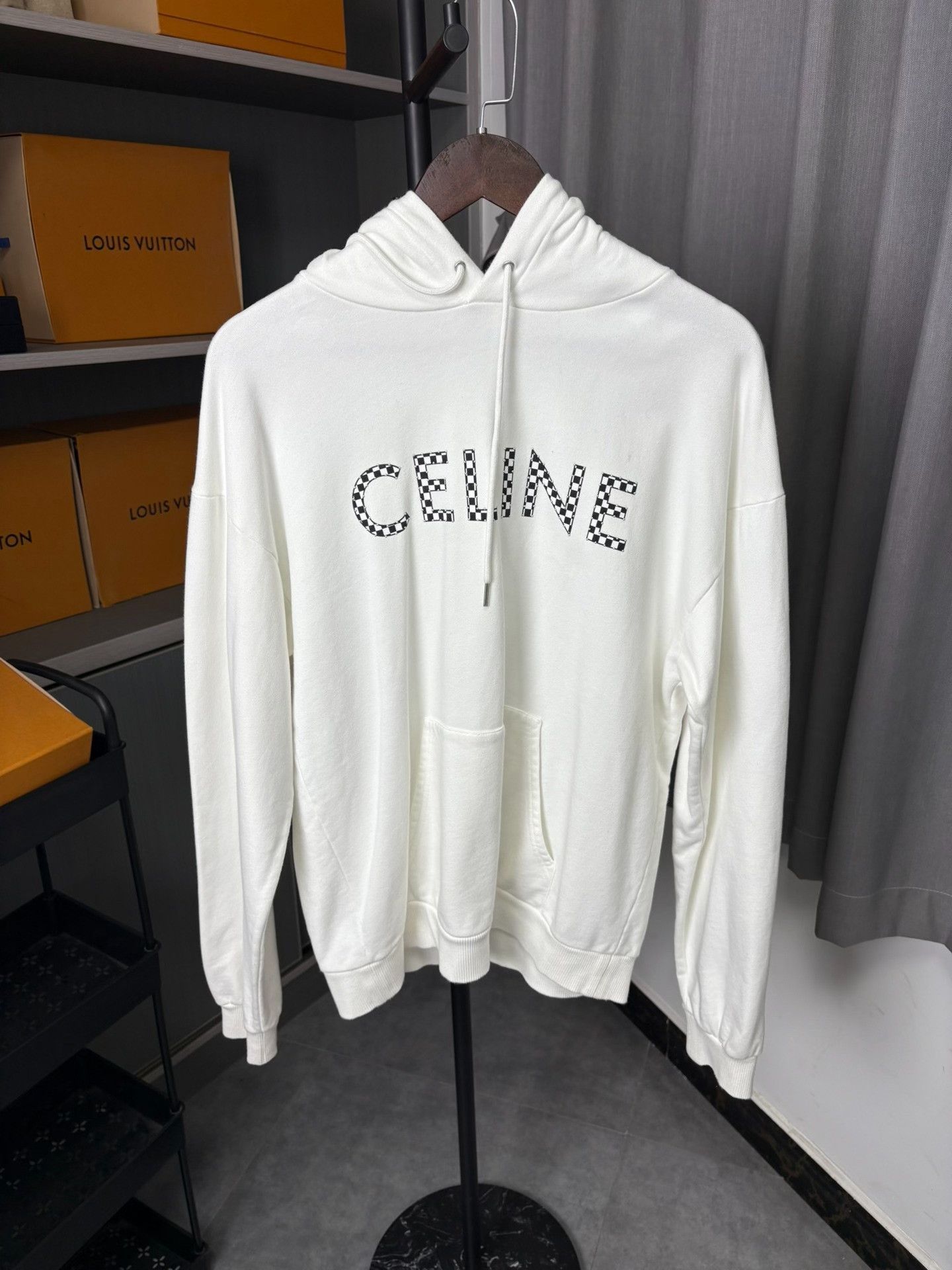 Celine Celine Retro White Hoodie M Women Size M / US 6-8 / IT 42-44 - 1 Thumbnail