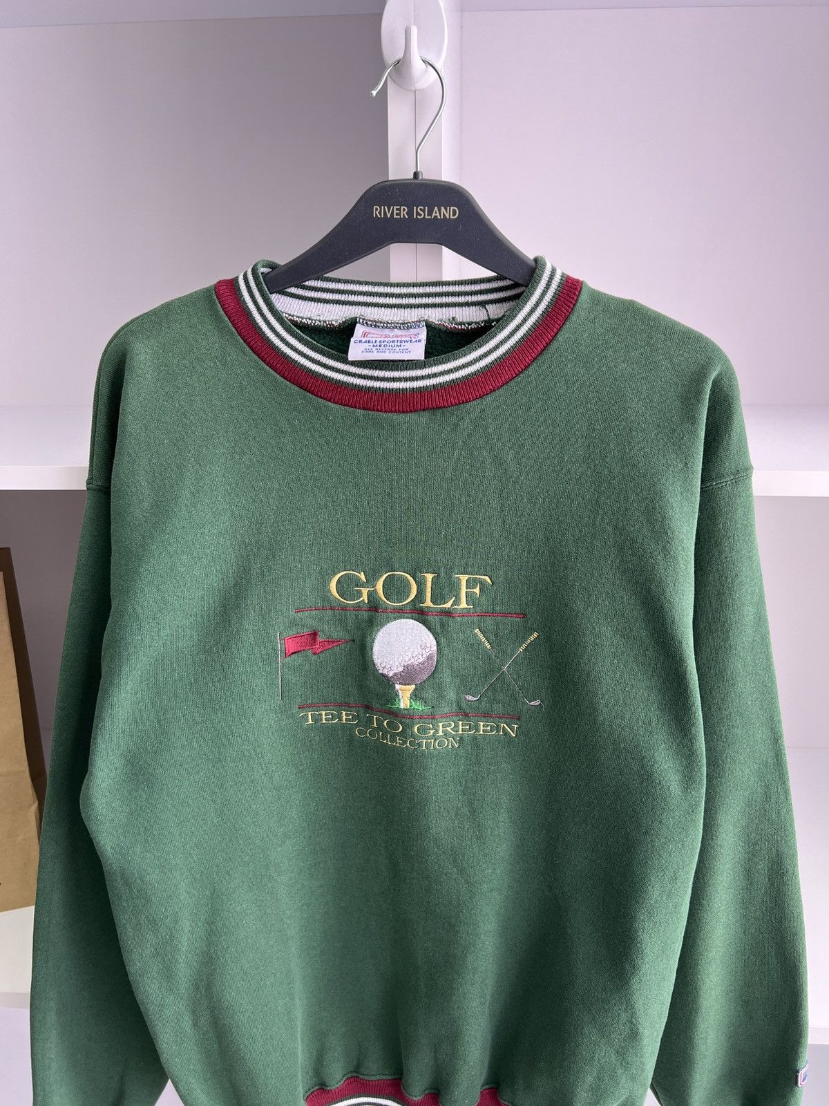 Designer × Vintage Vintage Golf Tee To Green Collection Sweatshirt Size US M / EU 48-50 / 2 - 7 Thumbnail