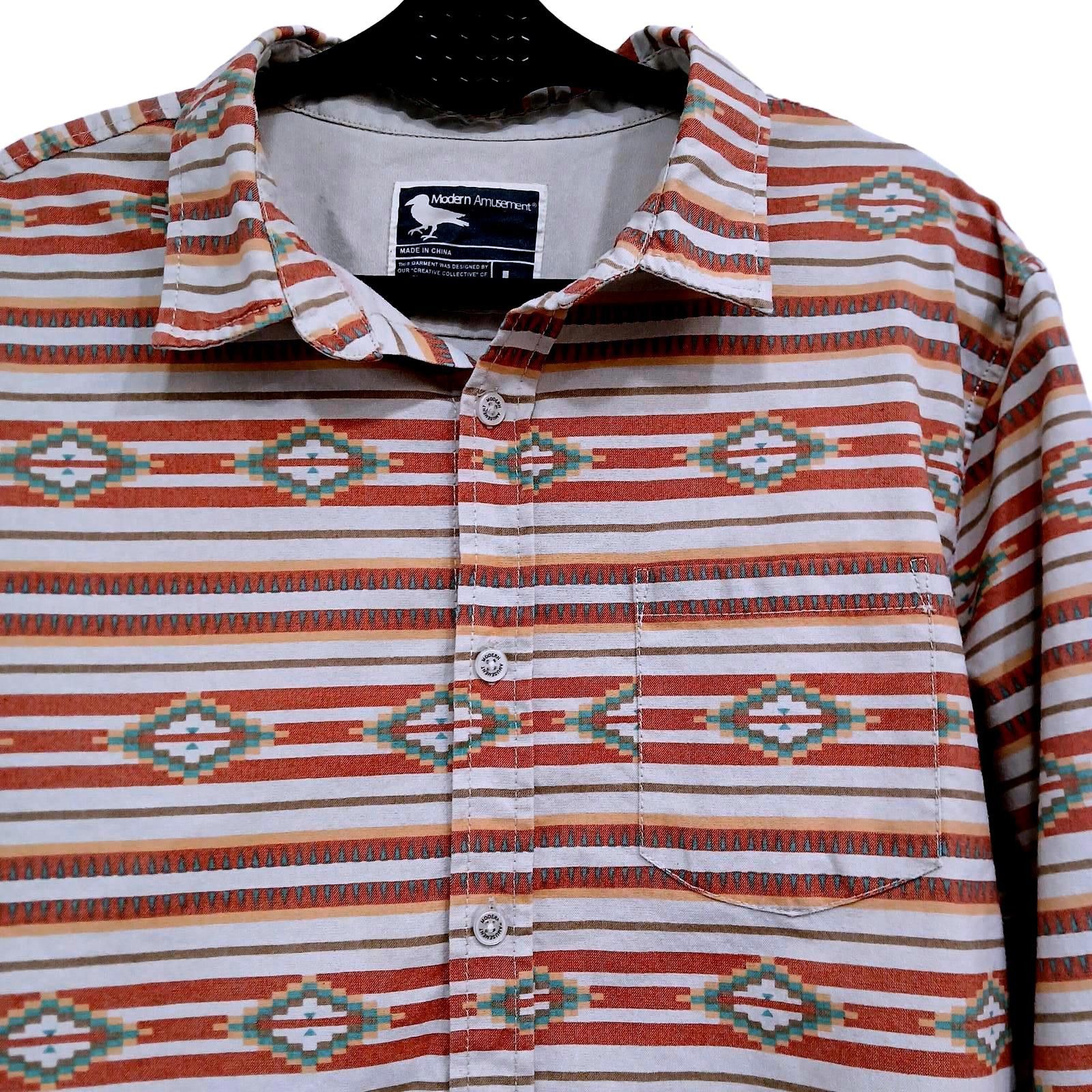 Modern Amusement Modern Amusement Long Sleeve Shirt - Southwestern Printed Size US L / EU 52-54 / 3 - 3 Thumbnail