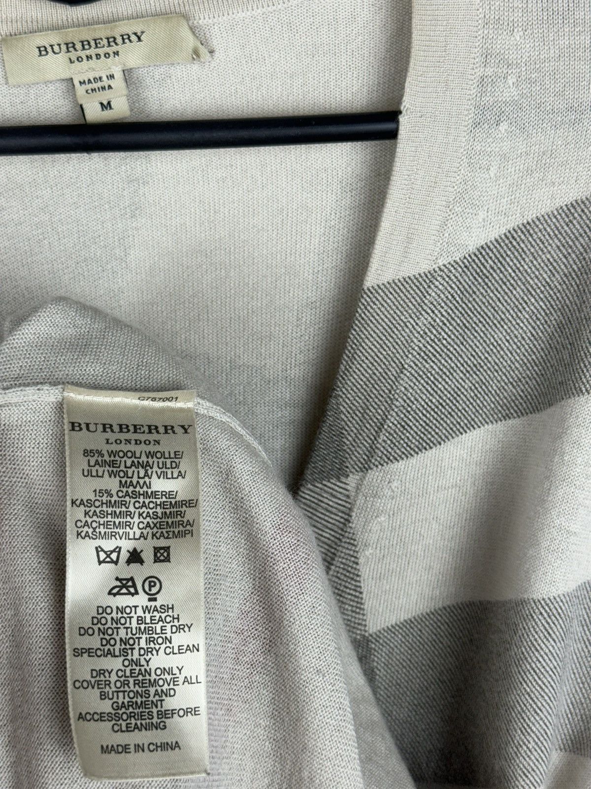 Burberry × Vintage Vintage wool rare sweater Burberry original casual item Size US M / EU 48-50 / 2 - 3 Thumbnail