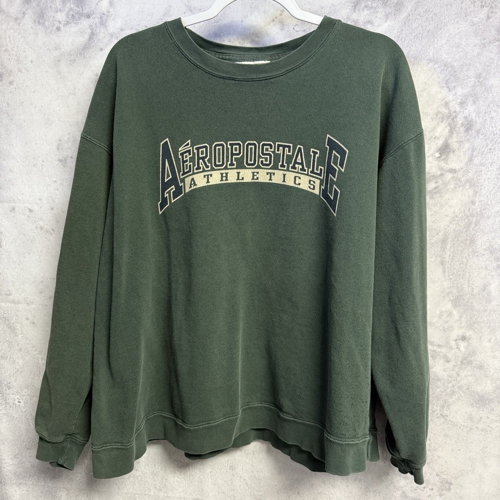 Aeropostale Aeropostale Athletics Sweatshirt Green Crew Neck Long Sleeve Size US XL / EU 56 / 4 - 2 Thumbnail