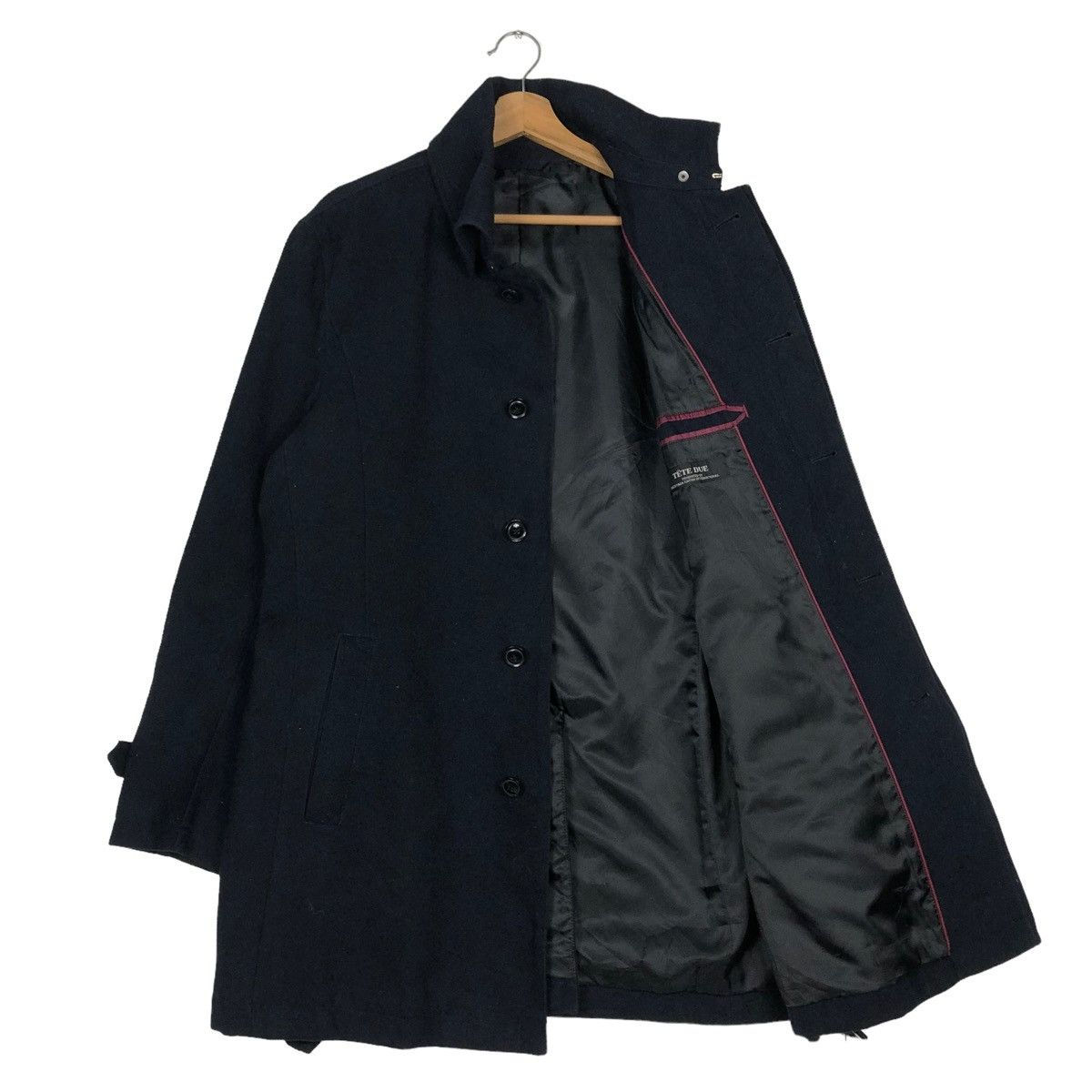 Issey Miyake 🔥VINTAGE BONDAGE DOUBLE COLLAR BIKER JACKET TETE HOMME Size US L / EU 52-54 / 3 - 11 Thumbnail