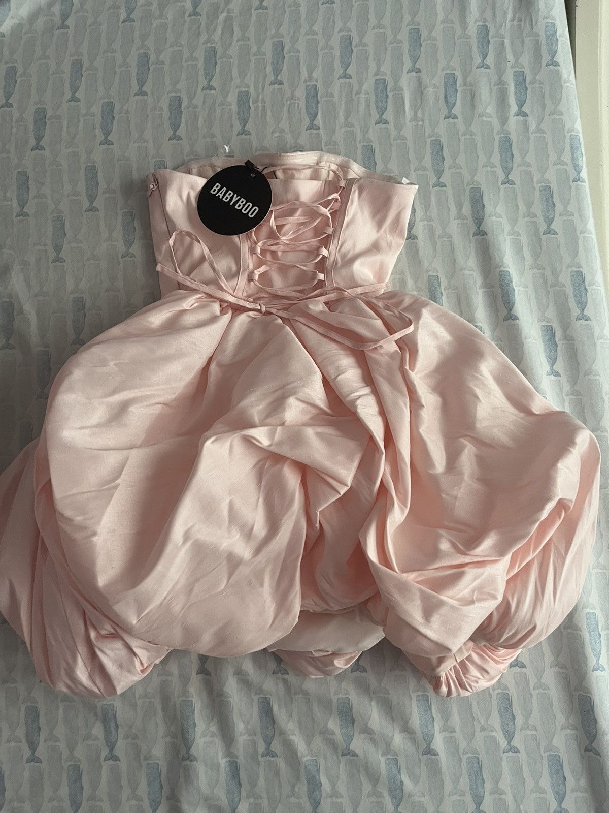 Babyboo Fashion LOTUS Mini Dress – Blush by Babyboo Size XS / US 0-2 / IT 36-38 - 4 Thumbnail