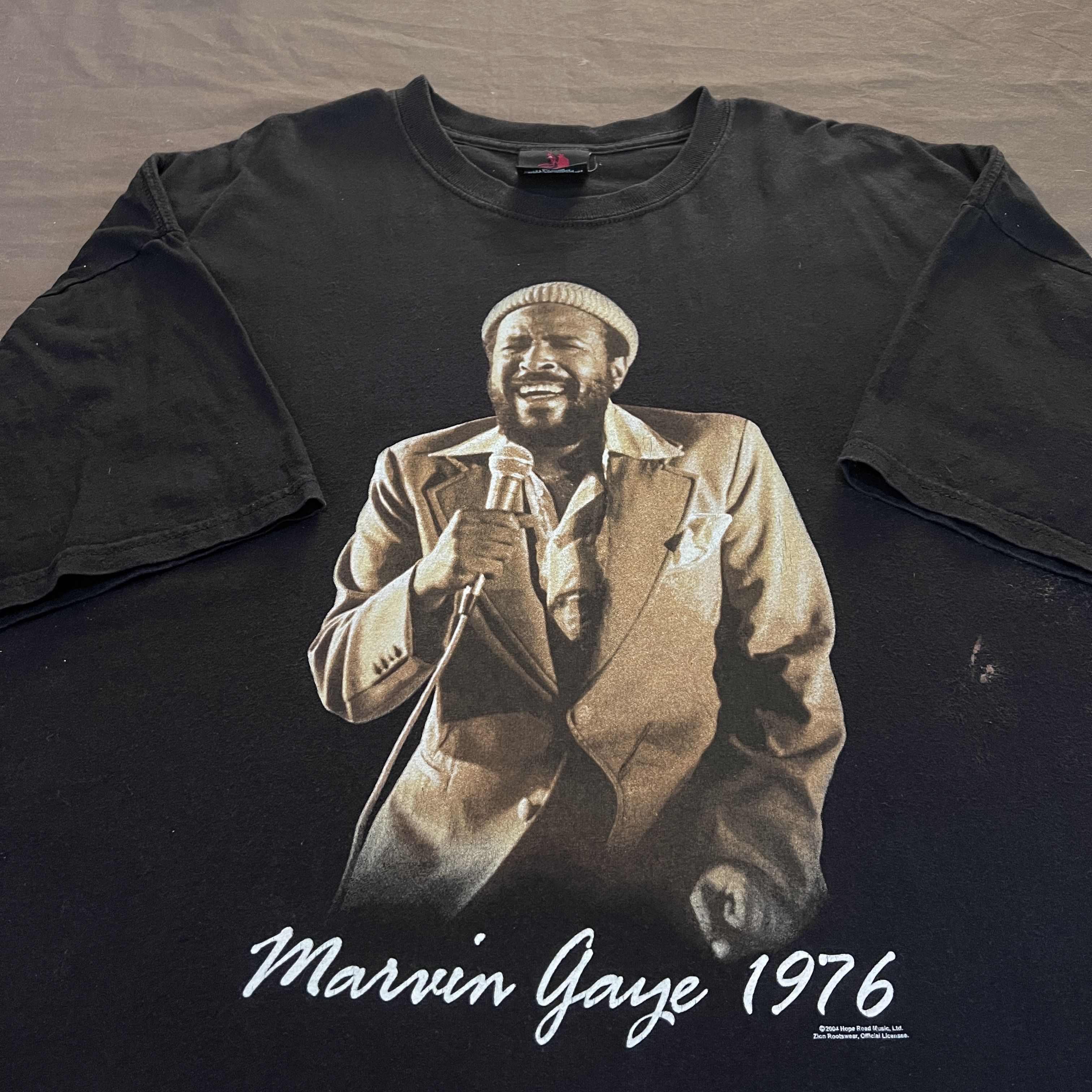 Rap Tees × Vintage × Zion Rootswear Vintage 2004 Marvin Gaye Tee R&B Soul 3XL oversized Size US XXL / EU 58 / 5 - 5 Thumbnail