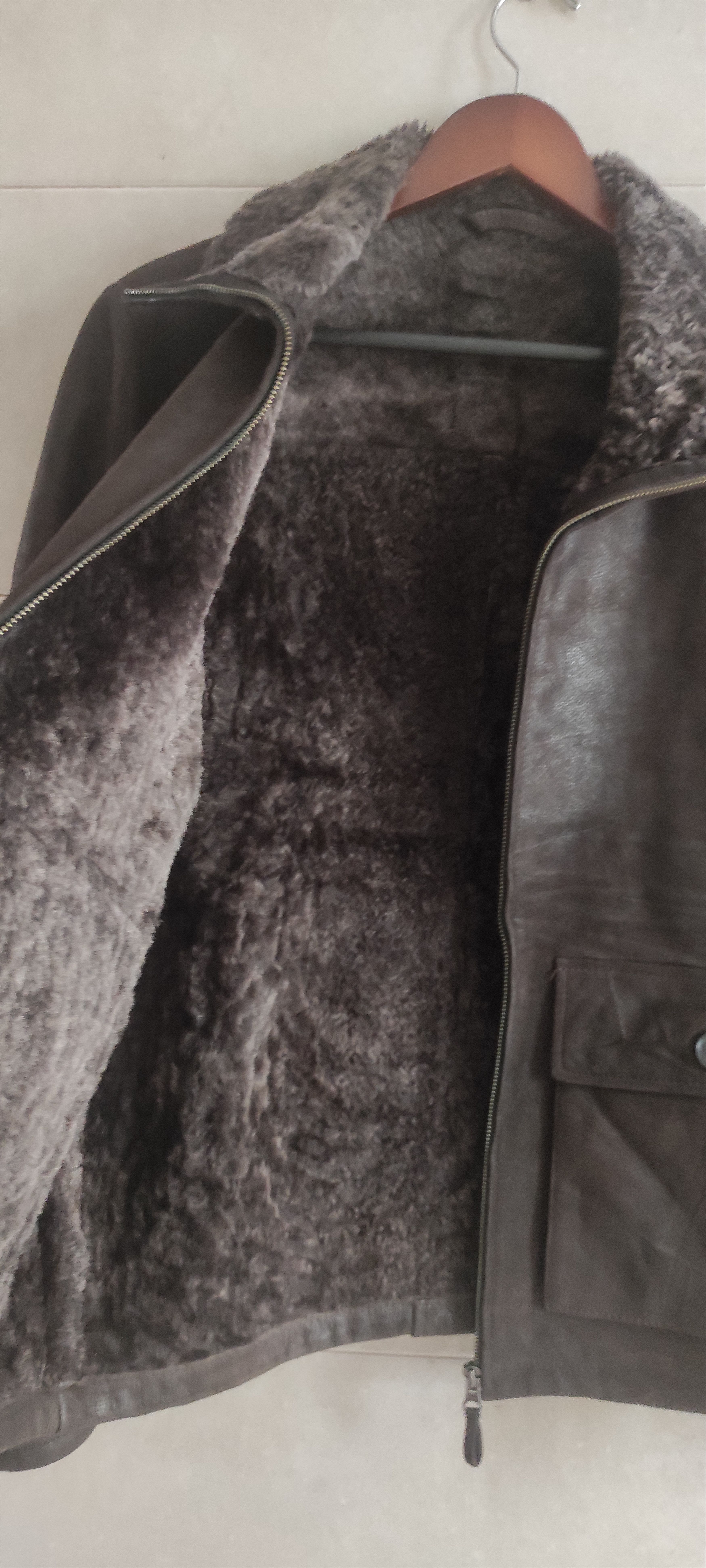 Massimo Dutti Massimo Dutti Suede Shearling Leather Men's Jacket Size M Size US M / EU 48-50 / 2 - 12 Thumbnail