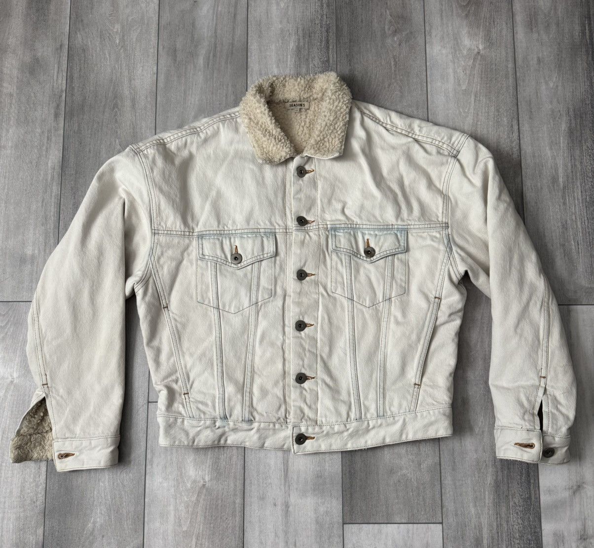 Yeezy Yeezy season 5 workwear denim jacket ink | Grailed