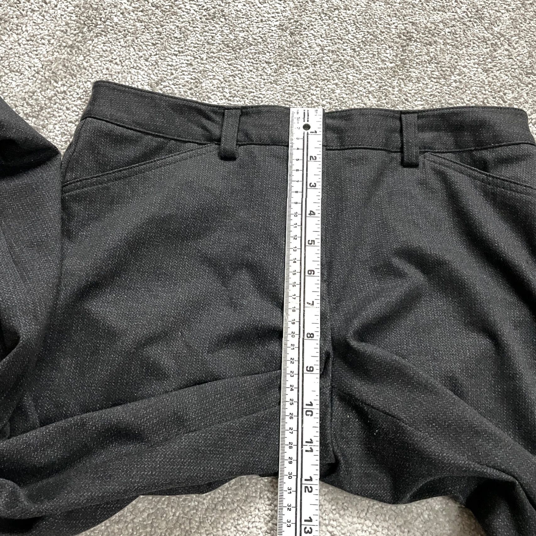 Andrew Marc Andrew Marc Pants Size 8 32x29 Black Solid Polyester Blend Stretch Womens Size 30" / US 8 / IT 44 - 4 Thumbnail