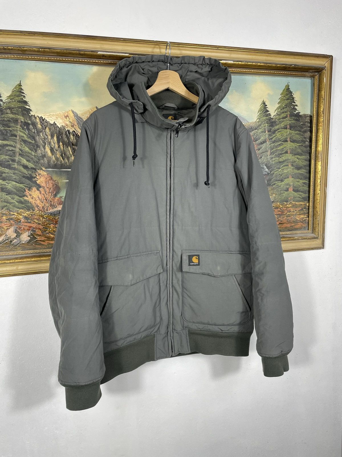 Carhartt × Vintage Carhartt Jacket Zip Bomber Baggy Loose Workers Retro 00s Size US L / EU 52-54 / 3 - 2 Thumbnail