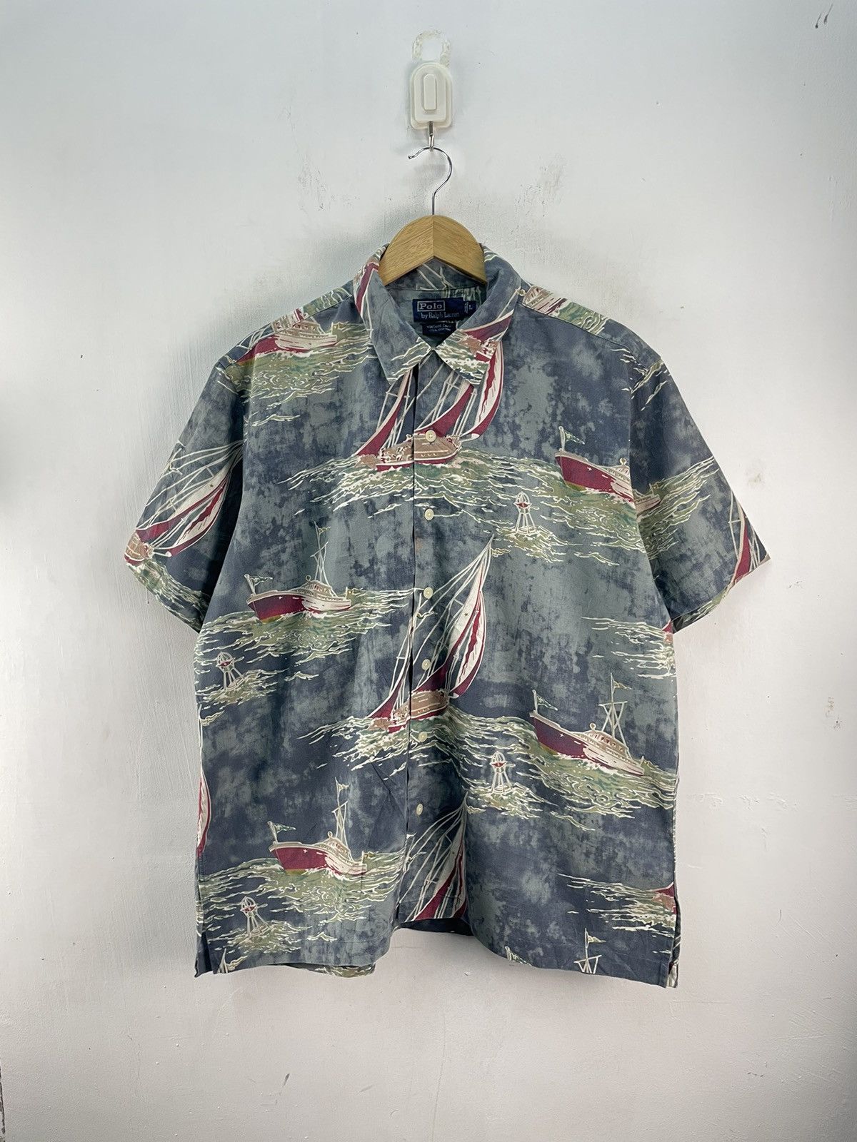 Polo Ralph Lauren 90s Polo Ralph Lauren Open Collar Shirt Vintage Camp Hawaii Size US L / EU 52-54 / 3 - 2 Thumbnail