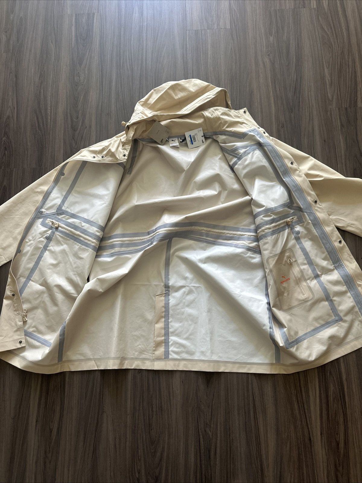 Puma PUMA x PRONOUNCE PEBBLE Zip-up Jacket Hidden Hood $500 Sz XL Size US XL / EU 56 / 4 - 7 Thumbnail
