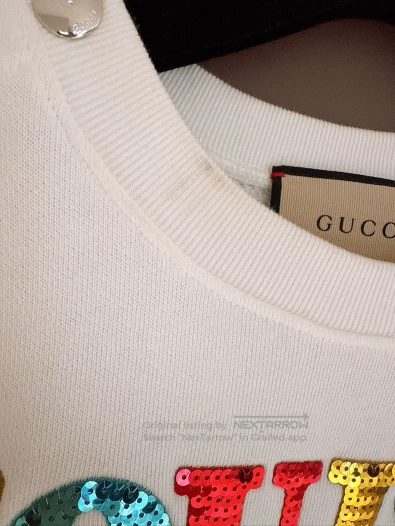 Gucci Gucci Sequin colourful letter loose sweatshirt Size US XS / EU 42 / 0 - 5 Thumbnail