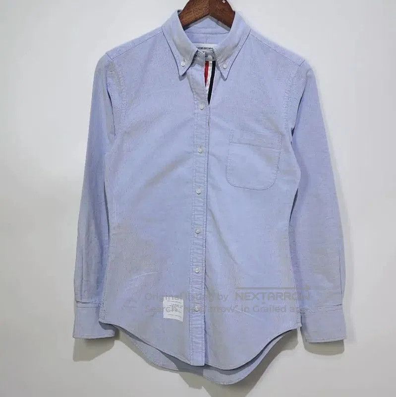 Thom Browne Thom Browne Light Blue Cotton Women's Shirt . Size M / US 6-8 / IT 42-44 - 1 Thumbnail