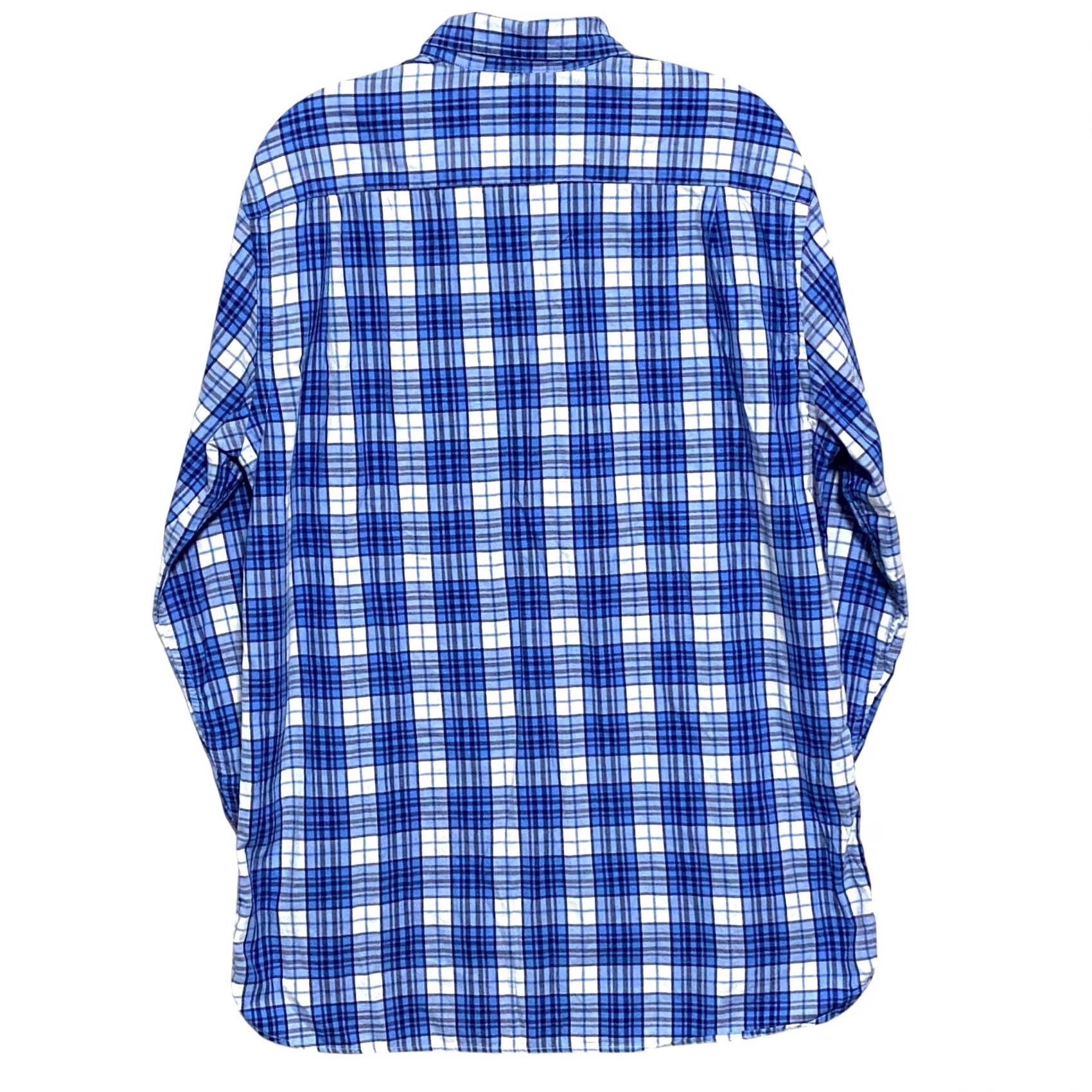 Southern Tide Southern Tide Button-Down Shirt Mens M Blue Plaid Classic Fit Coastal Nautical Preppy Shirt Size US M / EU 48-50 / 2 - 3 Thumbnail