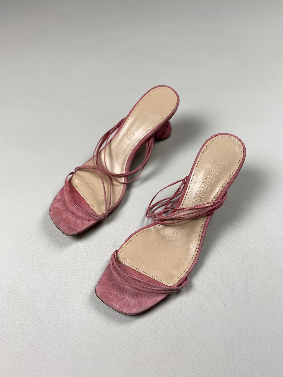 Jacquemus Jacquemus ladies suede strappy heels size 39 Size US 9 / IT 39 - 7 Thumbnail