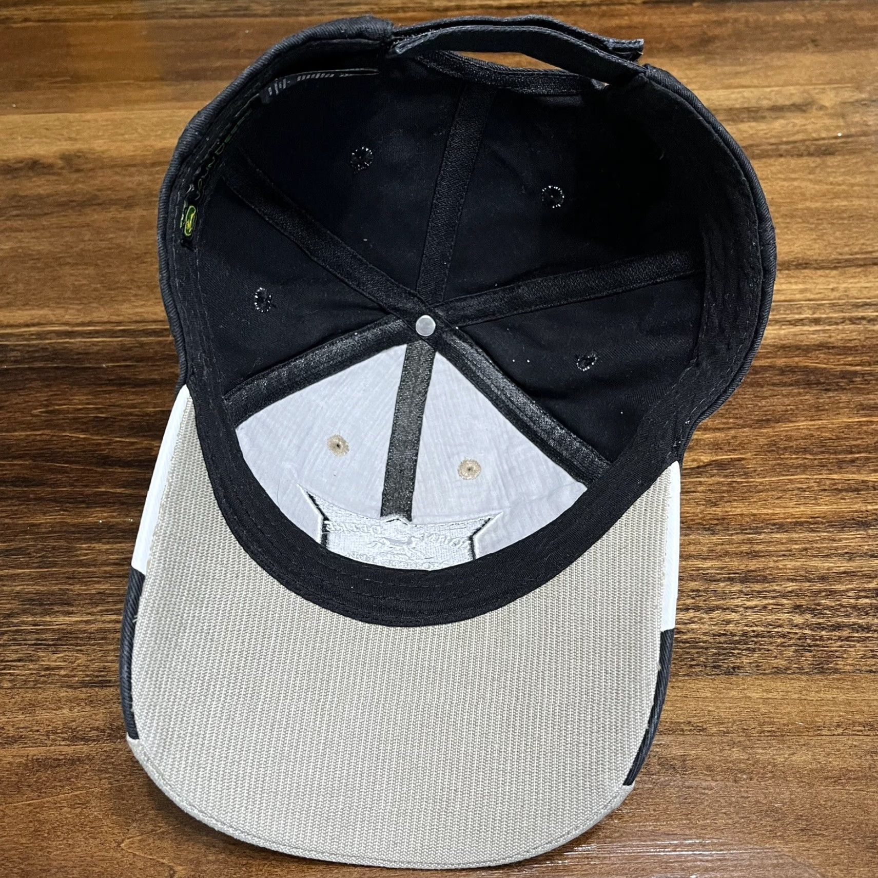 John Deere John Deere Hat Cap Strap Back Moline Illinois Mens Embroidered Brown Black Size ONE SIZE - 7 Thumbnail