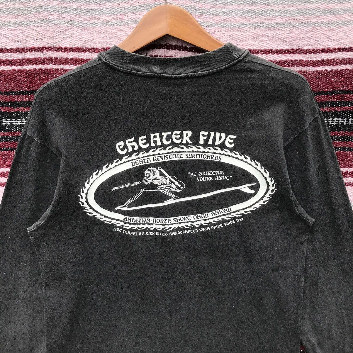 Vintage Y2K Vintage Cheater Five Surfboards Tee Long Sleeve SunFaded Size US M / EU 48-50 / 2 - 9 Thumbnail