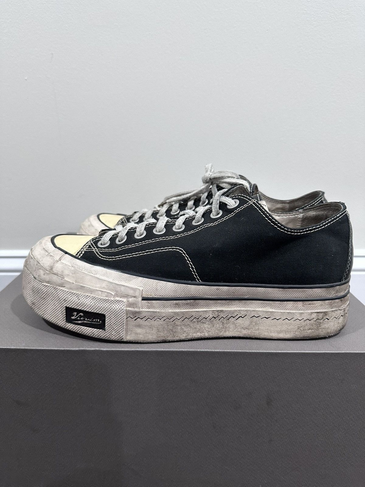 Japanese Brand × Visvim Visvim Skagway LO G. Pattern Black Canvas Sneaker Size US 10 / EU 43 - 5 Thumbnail