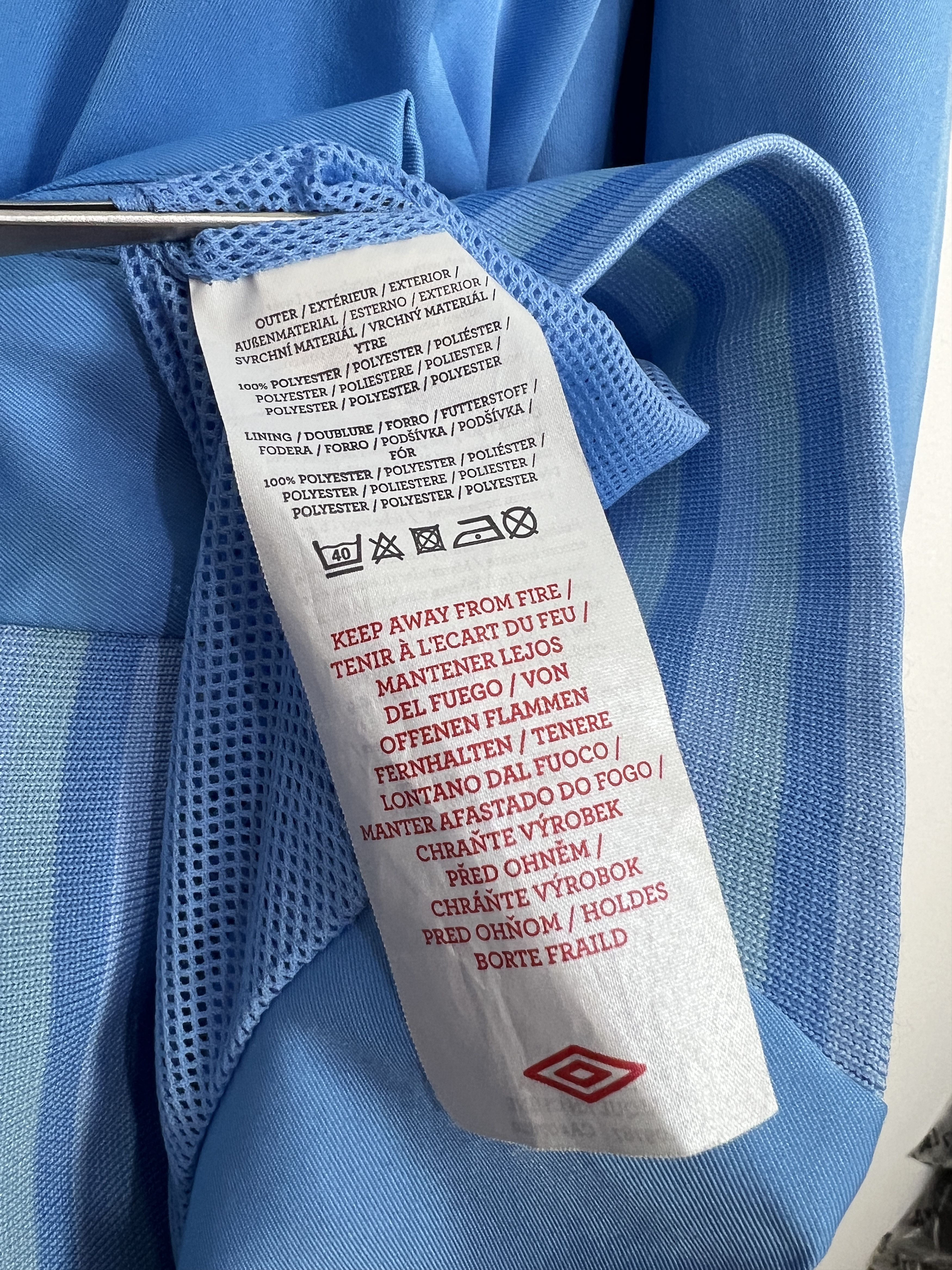Umbro Vintage Manchester City Football Jacket Soccer Track Top Size US XL / EU 56 / 4 - 7 Thumbnail