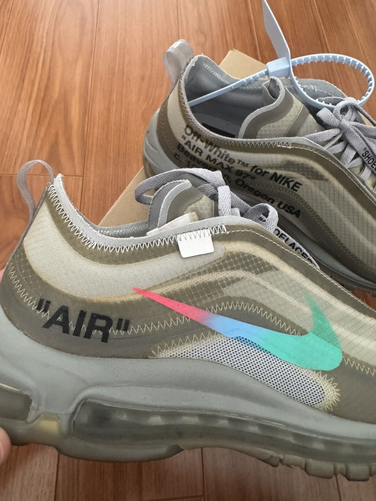 Nike × Off-White Nike Off-White Air Max 97 ‘Menta’ Size US 8 / EU 41 - 18 Thumbnail