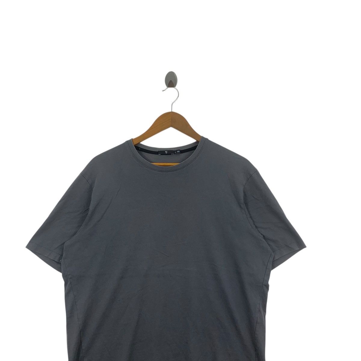 Jil Sander JIL SANDER x UNIQLO +J Collection Plain Gray Baggy Tee Shirt Size US L / EU 52-54 / 3 - 2 Thumbnail
