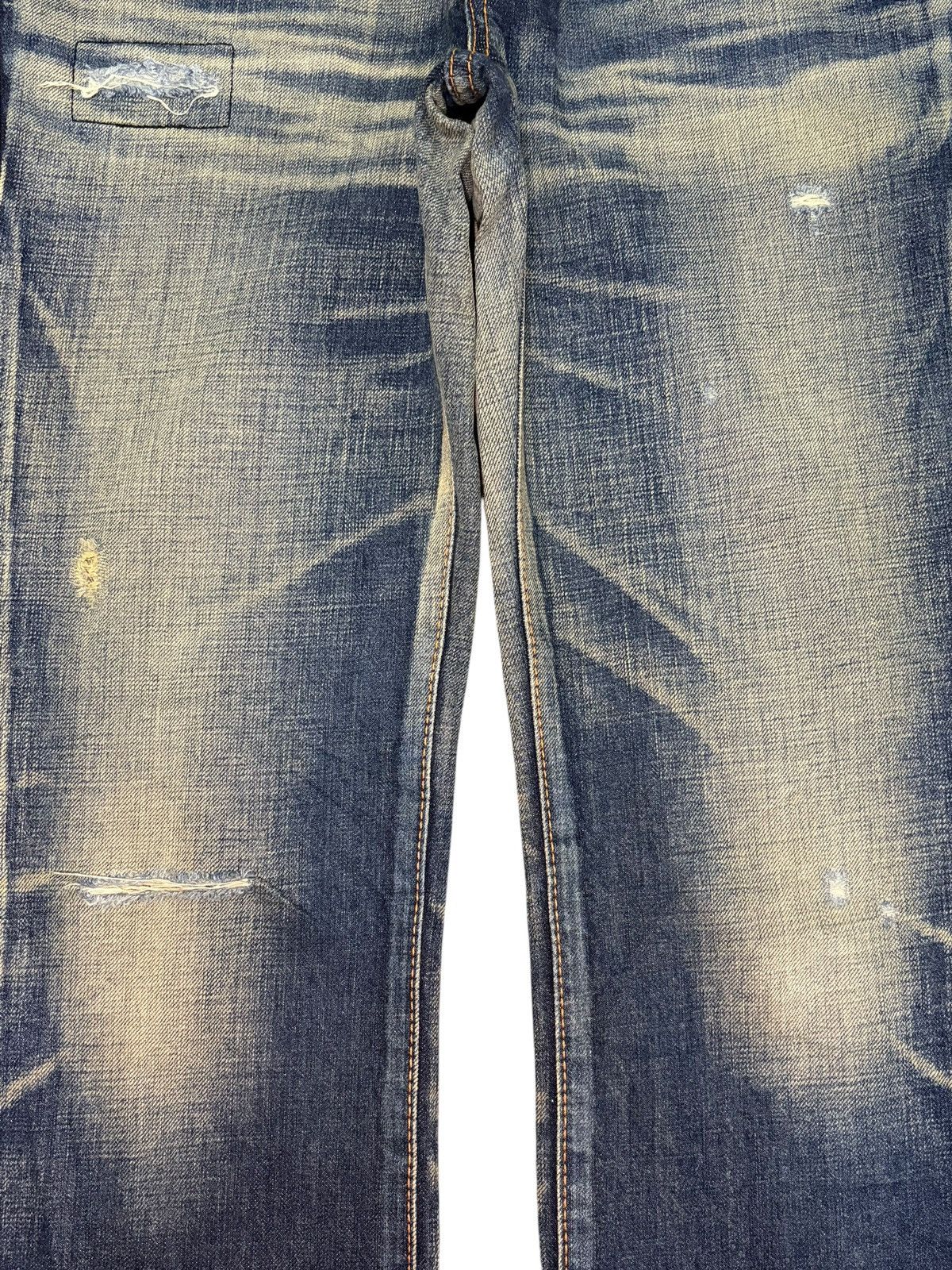 Edwin Vintage Japanese Edwin Rusty Mud Wash Distressed Jeans Size 29" - 3 Thumbnail