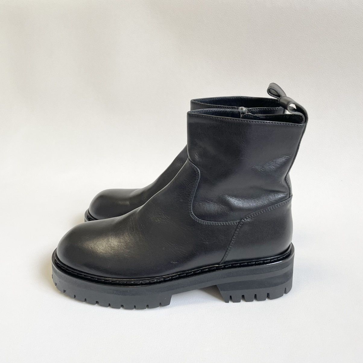 Ann Demeulemeester Black Leather ‘Tucson’ Combat Boots Size US 9 / IT 39 - 1 Thumbnail