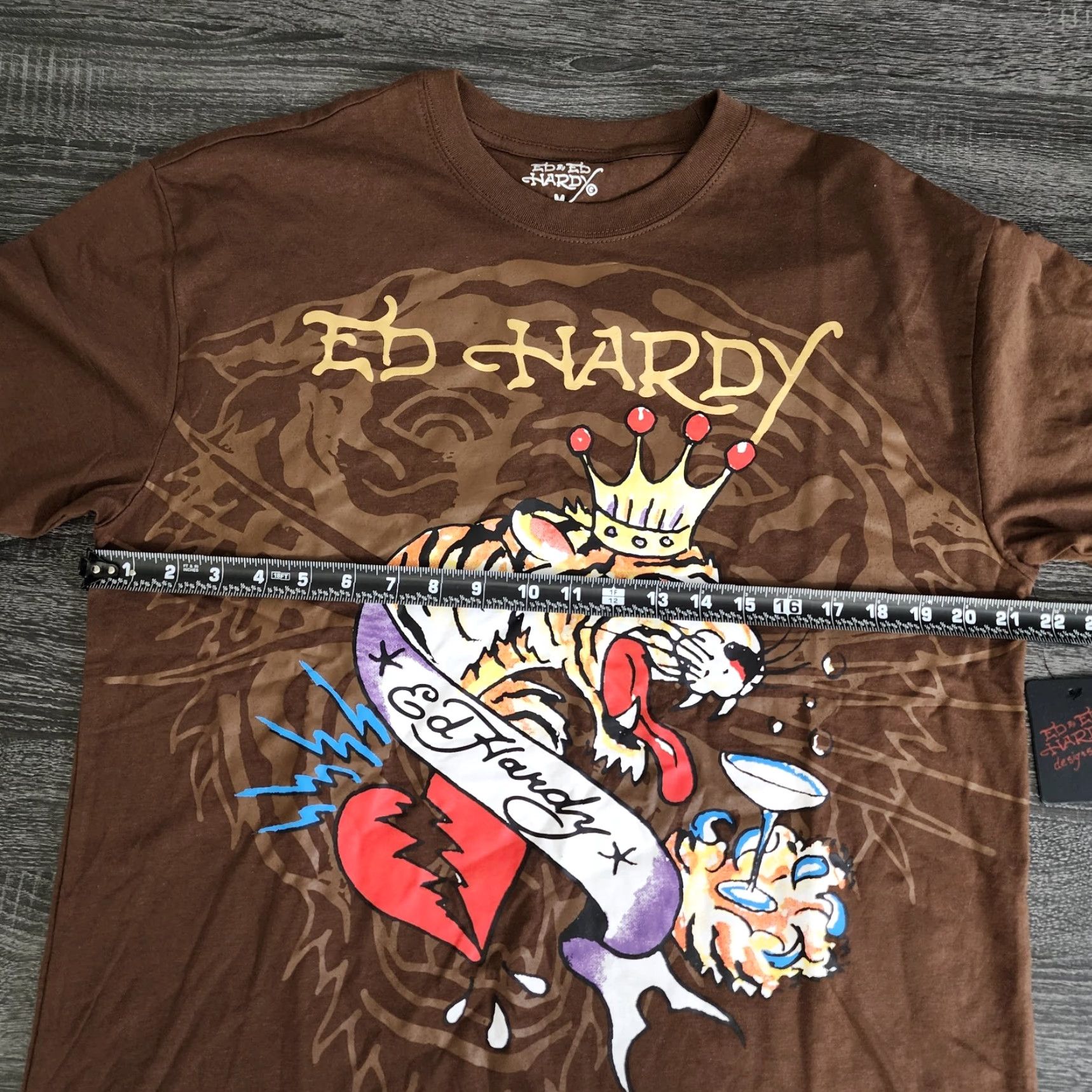 Ed Hardy Ed Hardy T Shirt Mens M Brown Tiger Tattoo Grunge Y2k Style New Size US M / EU 48-50 / 2 - 7 Thumbnail