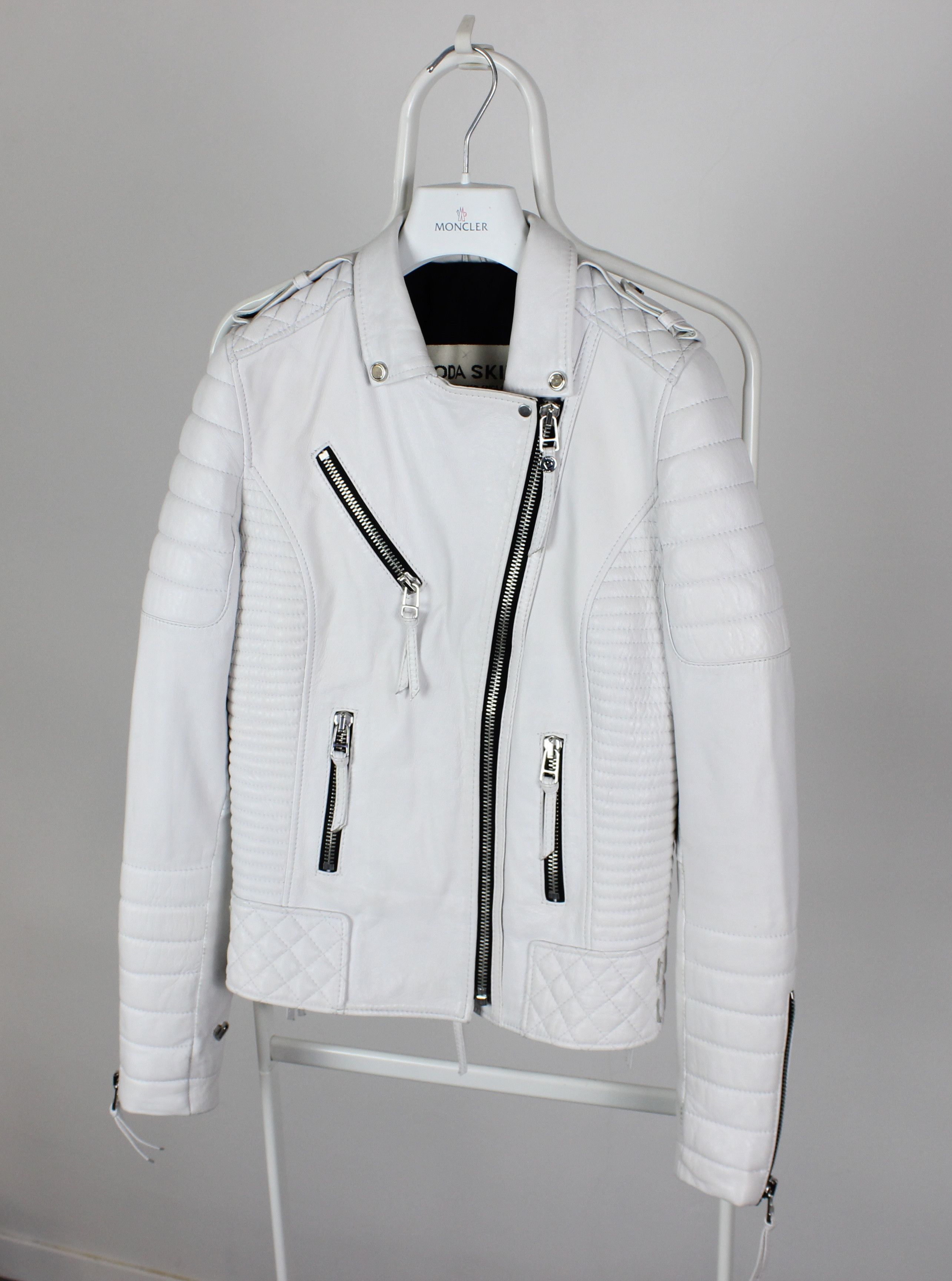 Boda Skins Boda Skins leather bike jacket US 6 M white Size M / US 6-8 / IT 42-44 - 18 Thumbnail