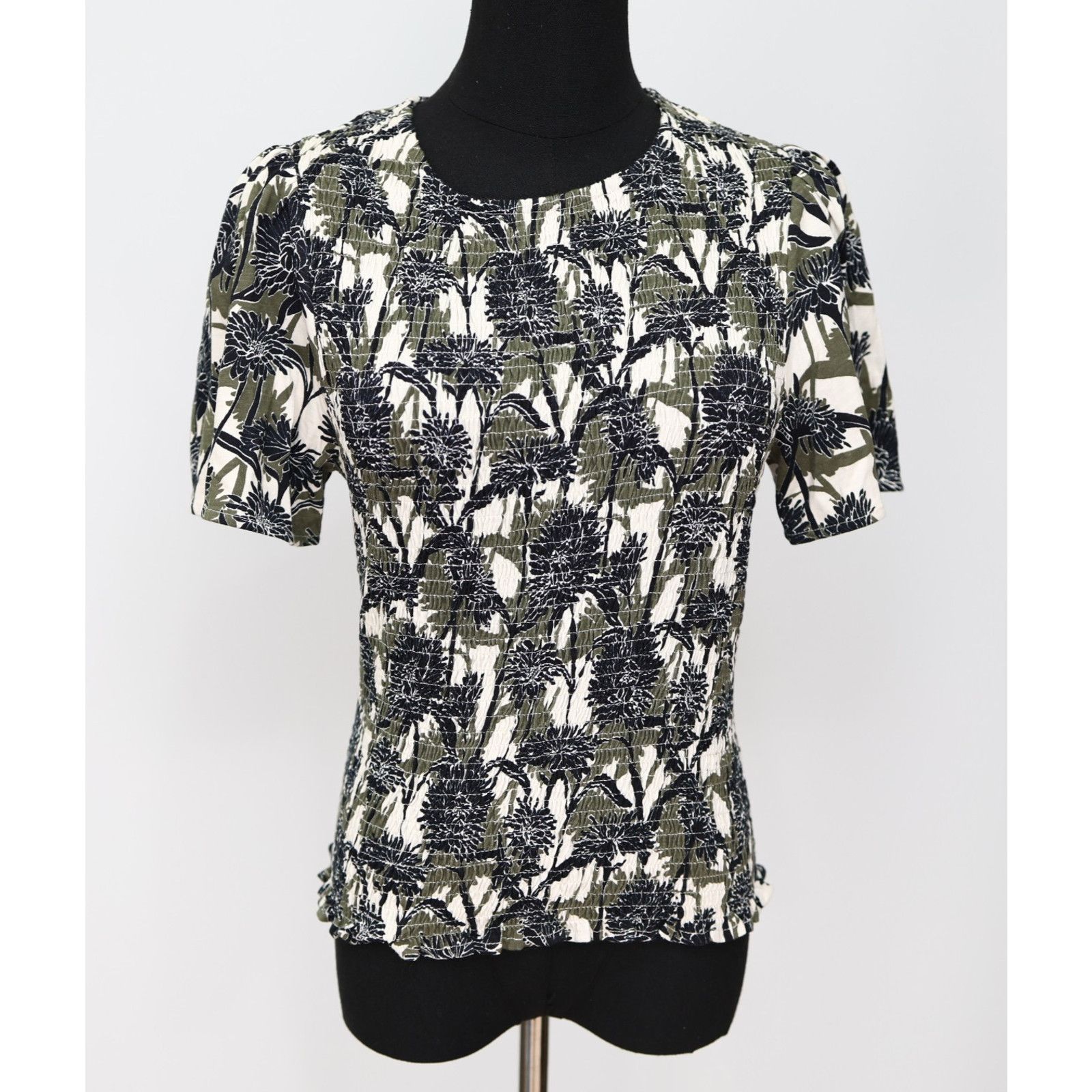 ME+EM A8 NWT ME+EM Silhouette Aster Printed Cropped Top Size US 6 Size L / US 10 / IT 46 - 2 Thumbnail