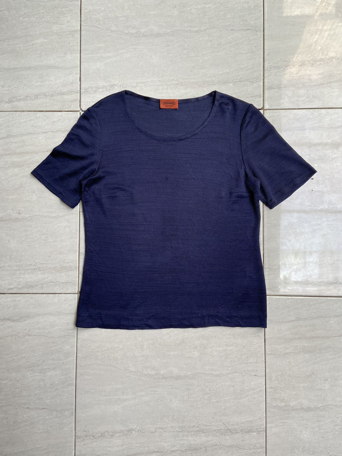 Missoni MISSONI Navy T-Shirt Size US S / EU 44-46 / 1 - 1 Thumbnail