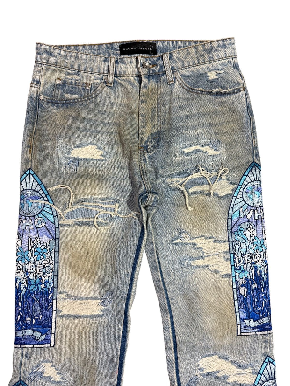 Who Decides War WDW Who Decides War - Winter Mechanic Denim Jeans Size US 30 / EU 46 - 2 Thumbnail