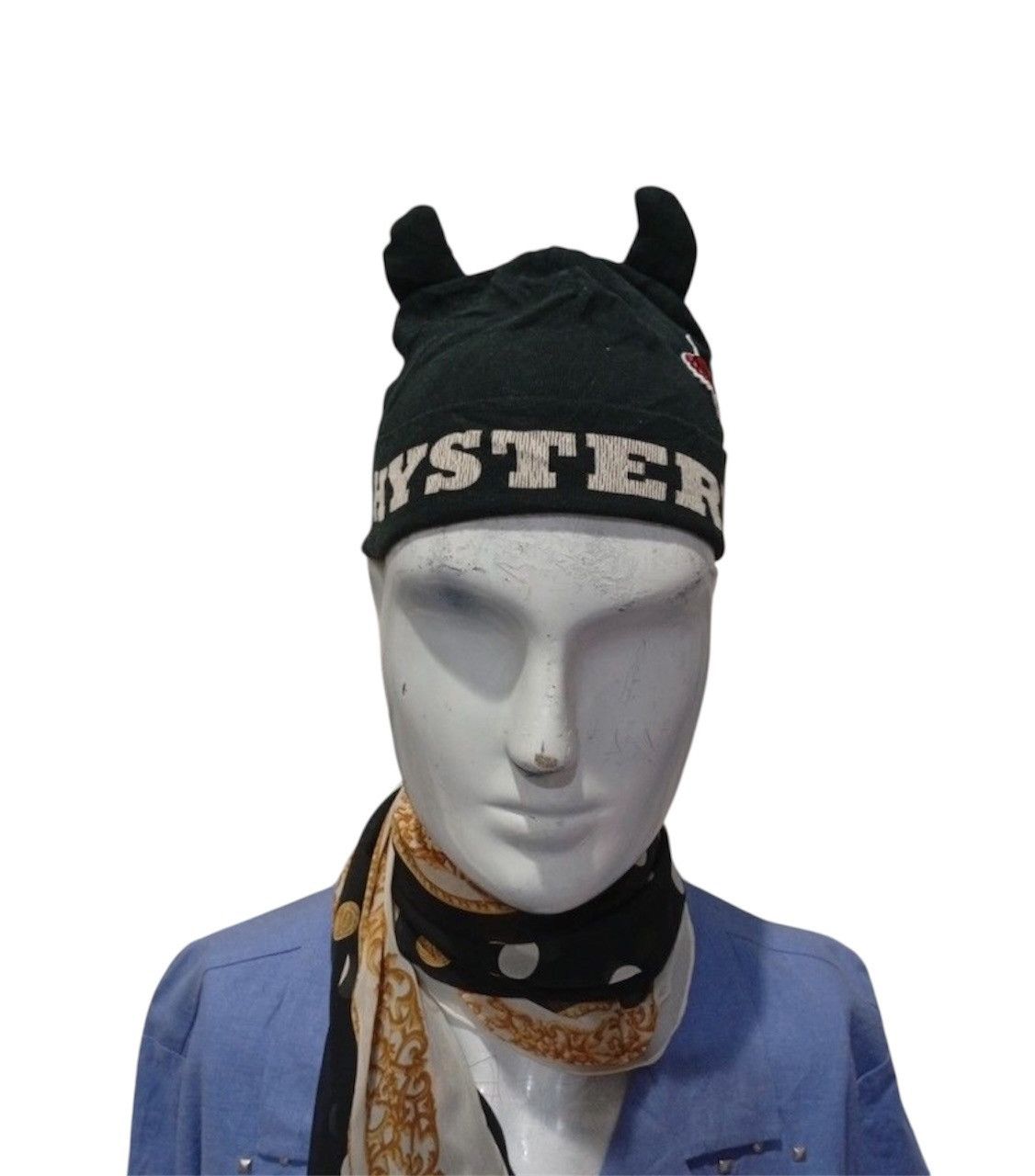 Hysteric Glamour devil beanie with logo