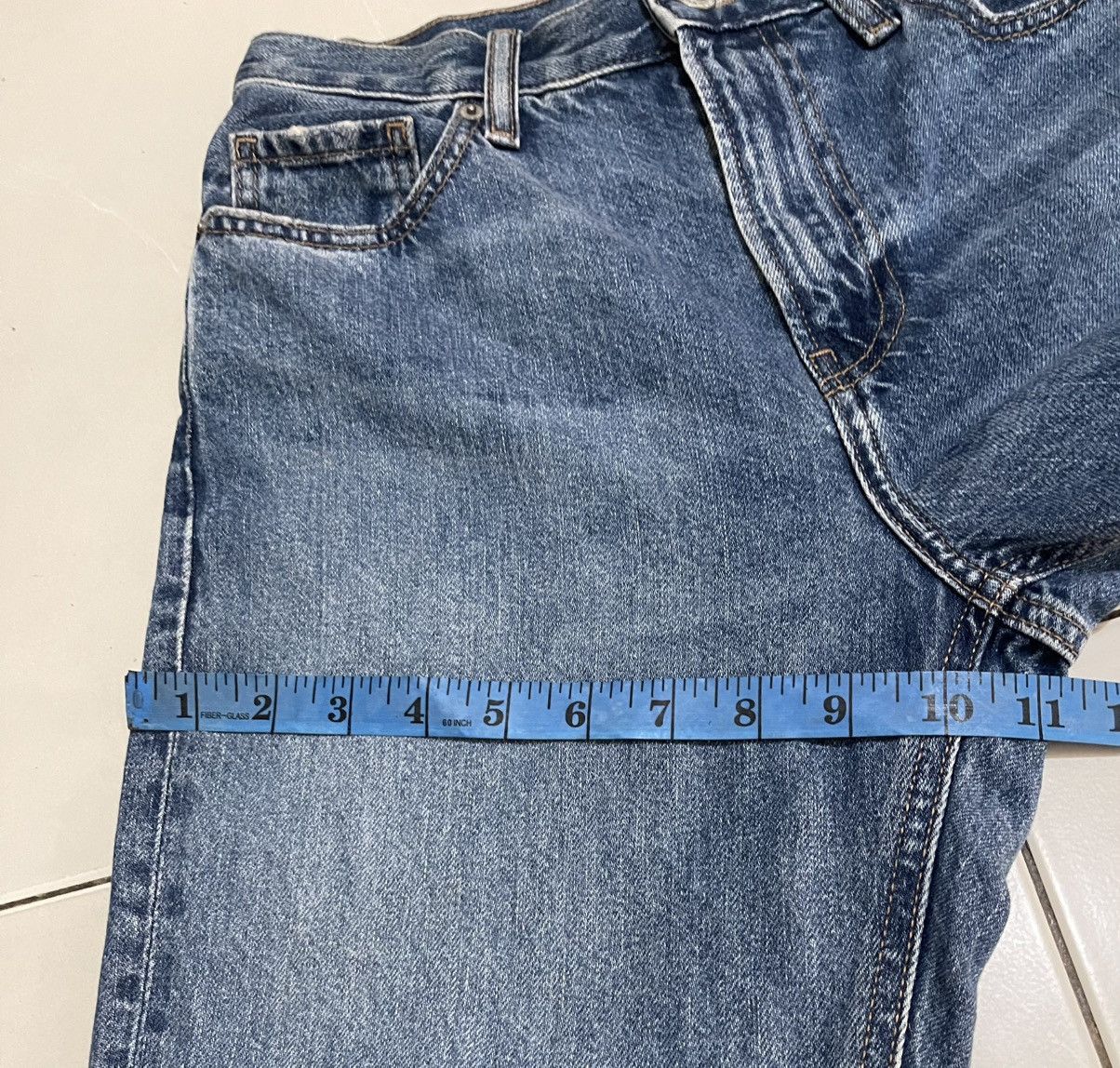 Uniqlo Uniqlo Distressed Washed Blue Straight Fit Jeans Size US 26 / EU 42 - 10 Thumbnail