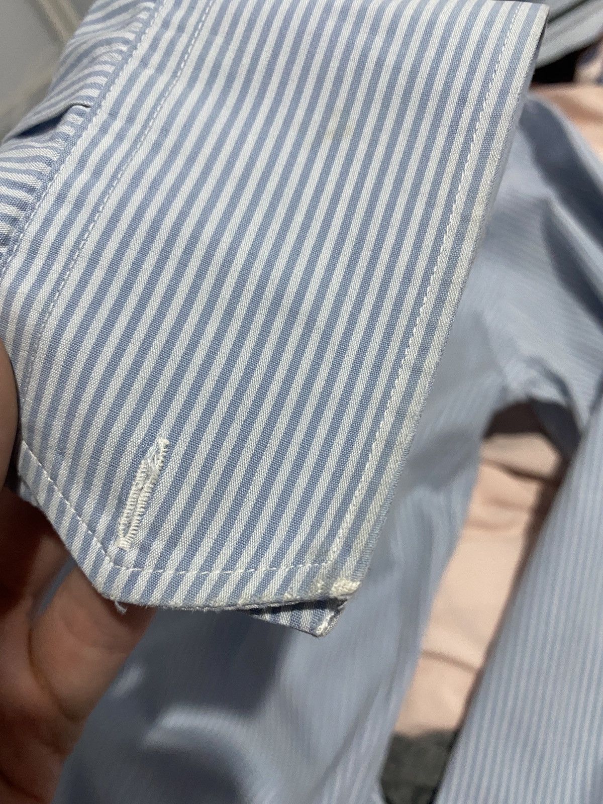 Christian Dior Monsieur Vintage Christian Dior monsieur stripped shirt button up Size US XL / EU 56 / 4 - 14 Thumbnail