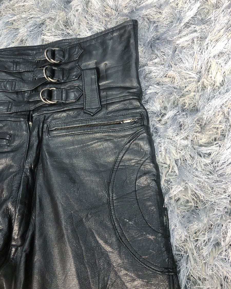 Japanese Brand Rare Vintage Nankai Japan Genuine Leather Motorcycle Pants Size US 29 - 5 Thumbnail