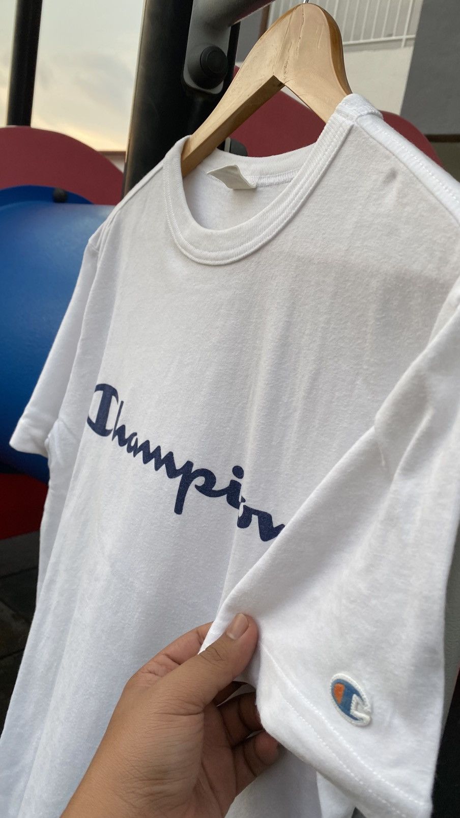 Champion Spellout Champion Good Condition Size US L / EU 52-54 / 3 - 3 Thumbnail