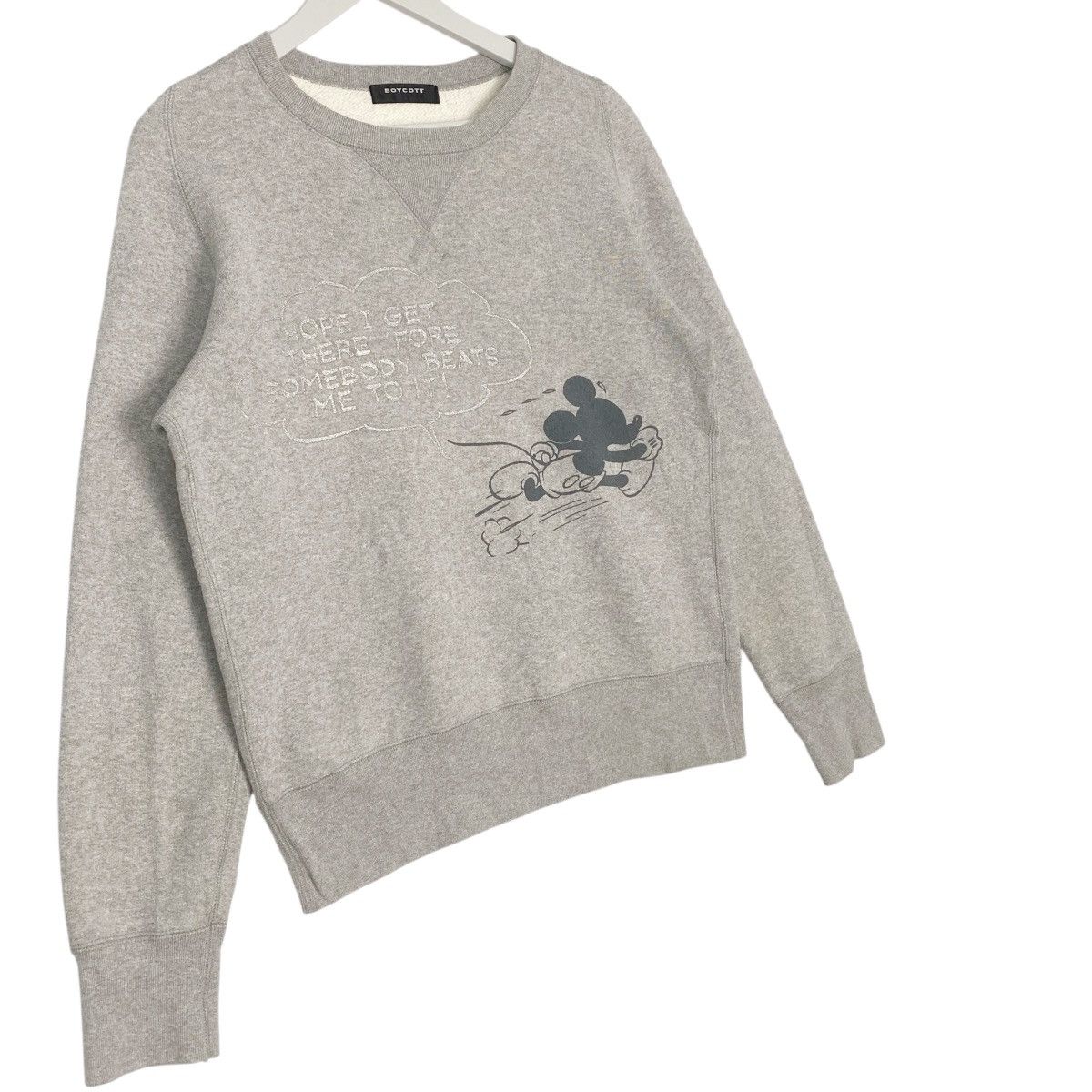 Vintage Vintage Boycott Cartoon Big Logo Crewneck Sweatshirt Gray Size US M / EU 48-50 / 2 - 3 Thumbnail