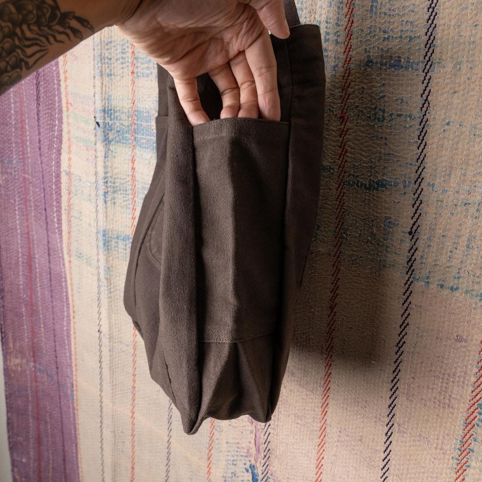 Carhartt Brown upcycled carhartt tote bag Size ONE SIZE - 5 Thumbnail