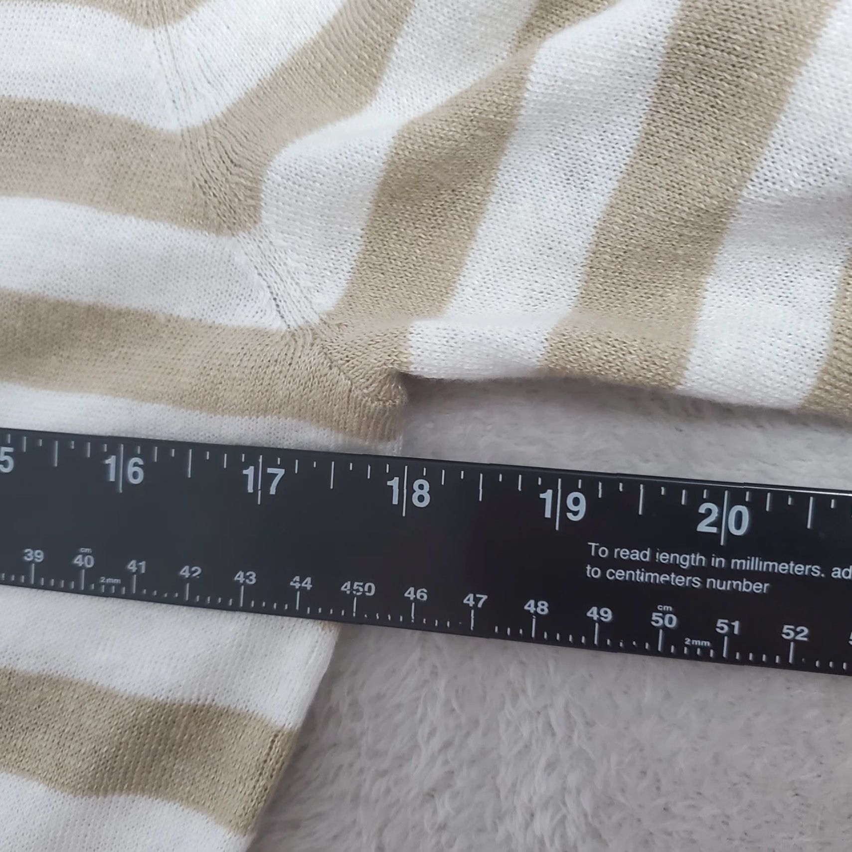 Veronica Beard VINTAGE Veronica Beard Sweater Women S Florrie Stripe Contrast Cuff Linen Blend Pullover Size S / US 4 / IT 40 - 6 Thumbnail