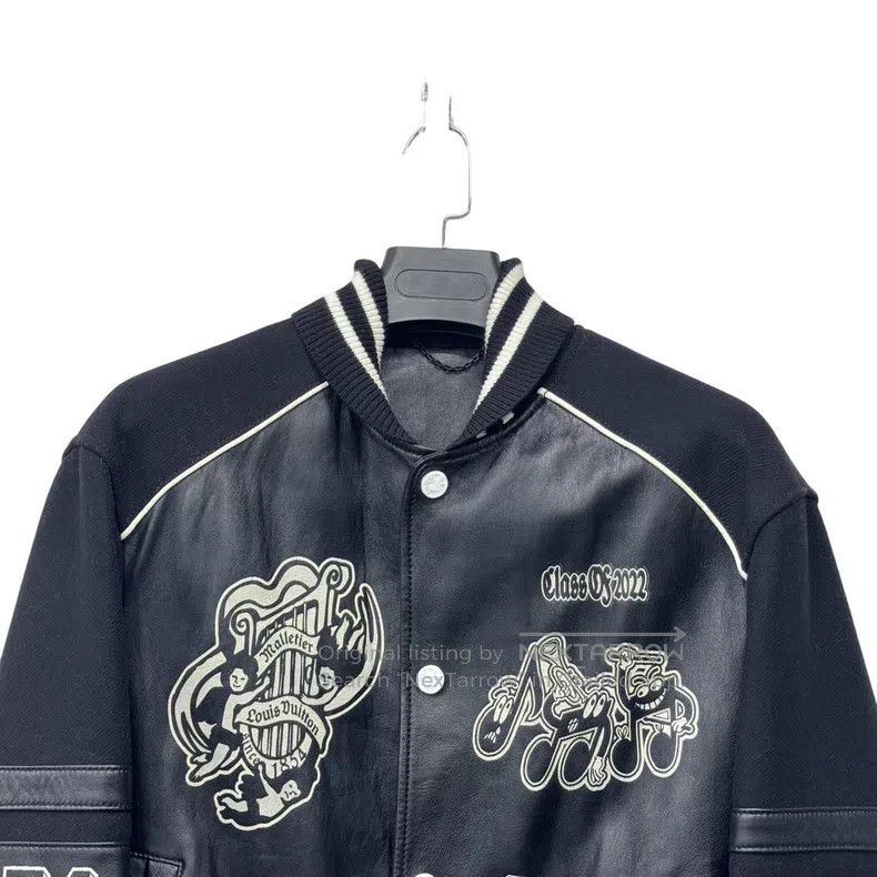 Louis Vuitton Louis Vuitton Black Labeled Printed Baseball Jacket Size US M / EU 48-50 / 2 - 3 Thumbnail