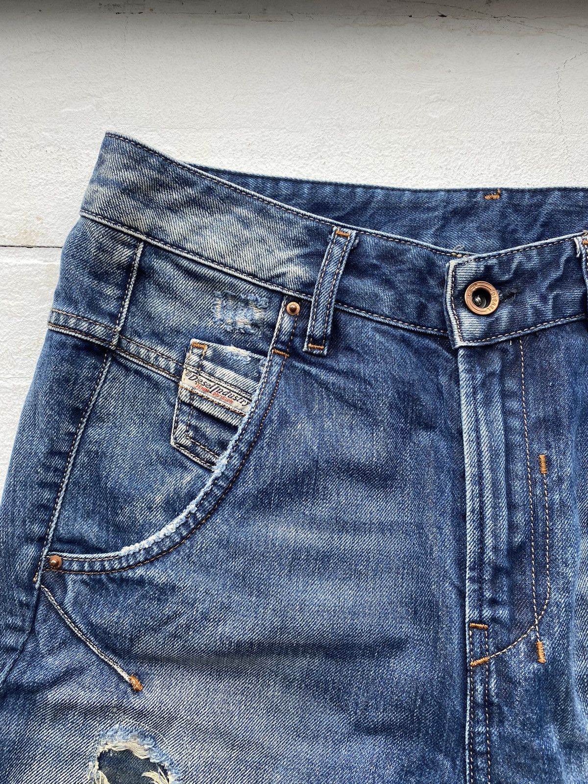 Diesel × Vintage 🔥Distressed Diesel Punk Opium Gothic Japanese Jeans Y2k Size US 29 - 3 Thumbnail