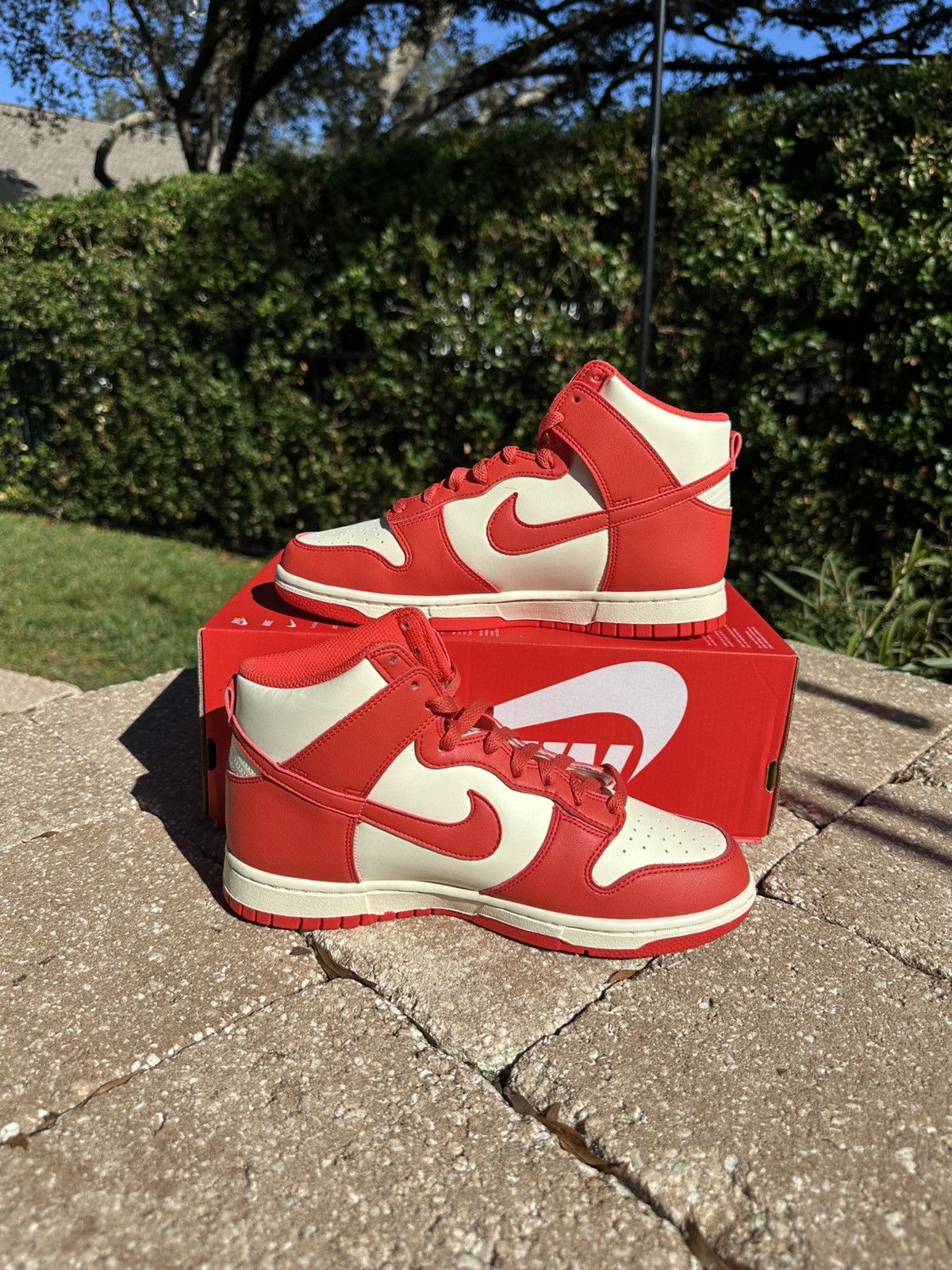 Nike Nike Dunk High Next Nature Light Crimsons Coconut Milk 8W Size US 8 / IT 38 - 7 Thumbnail
